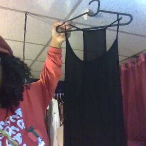 INDAH size small flawed black hi low dress